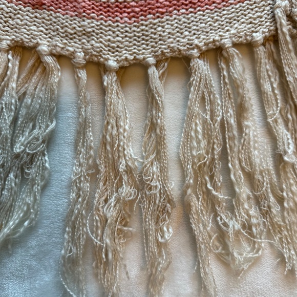 Blu Pepper Womens Boho Knit Cardigan Sweater Vest with Lace Accent Medium - Picture 8 of 8